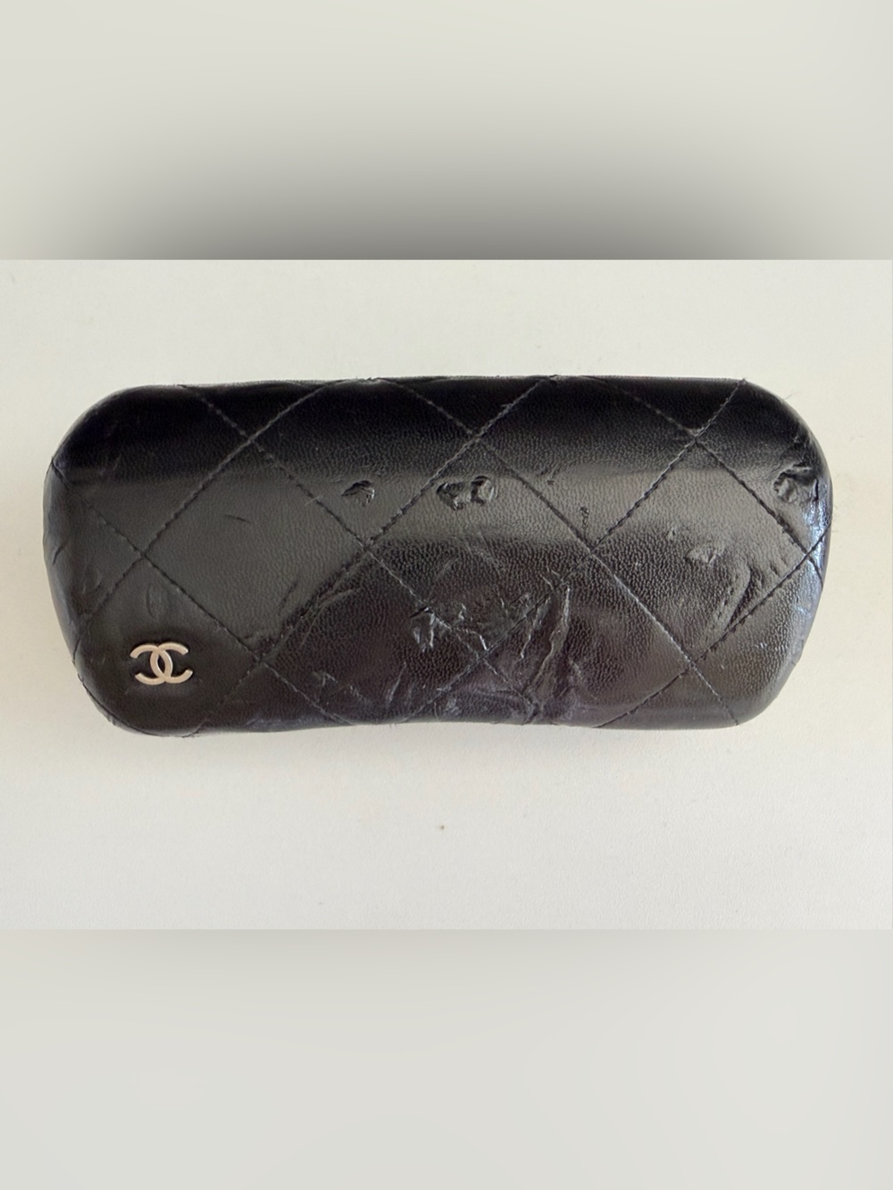CHANEL Chanel Black & Beige CC Logo Sunglasses with Light Black Lenses - Picture 8 of 10